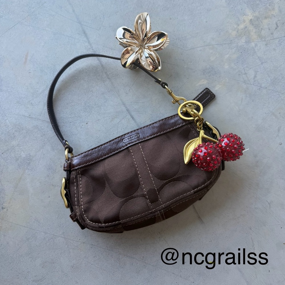 Vintage y2k coach brown mini bag